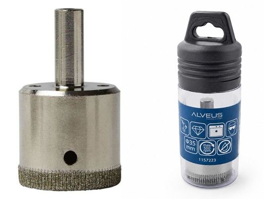 KRUNA ZA BUŠENJE GRANITNIH SUDOPERA ALVEUS 35 mm